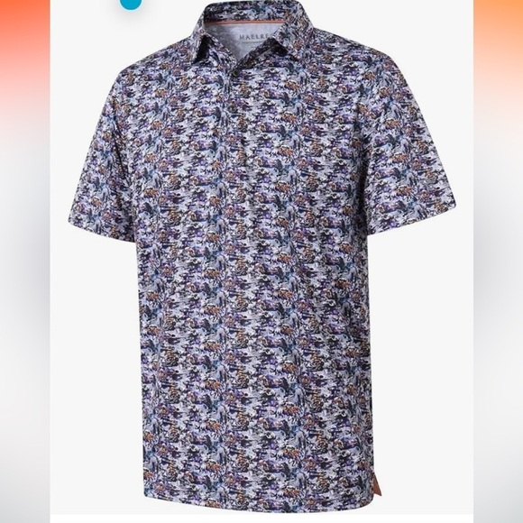 Maelreg Other - Nwt Golf Polo Shirts Short Sleeve Striped Performance Moisture Wicking Dry Fit